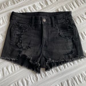 American Eagle high rise jean shorts
